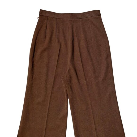 Elegant Brown Flare Pants for Women - Picture 5 of 6